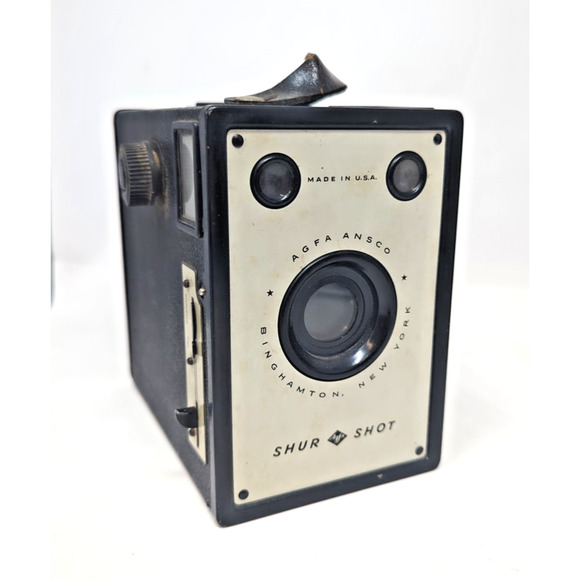 Vintage Agfa Ansco B-2 Shur Shot Box 50’s Camera Untested fast shipping - Picture 1 of 3